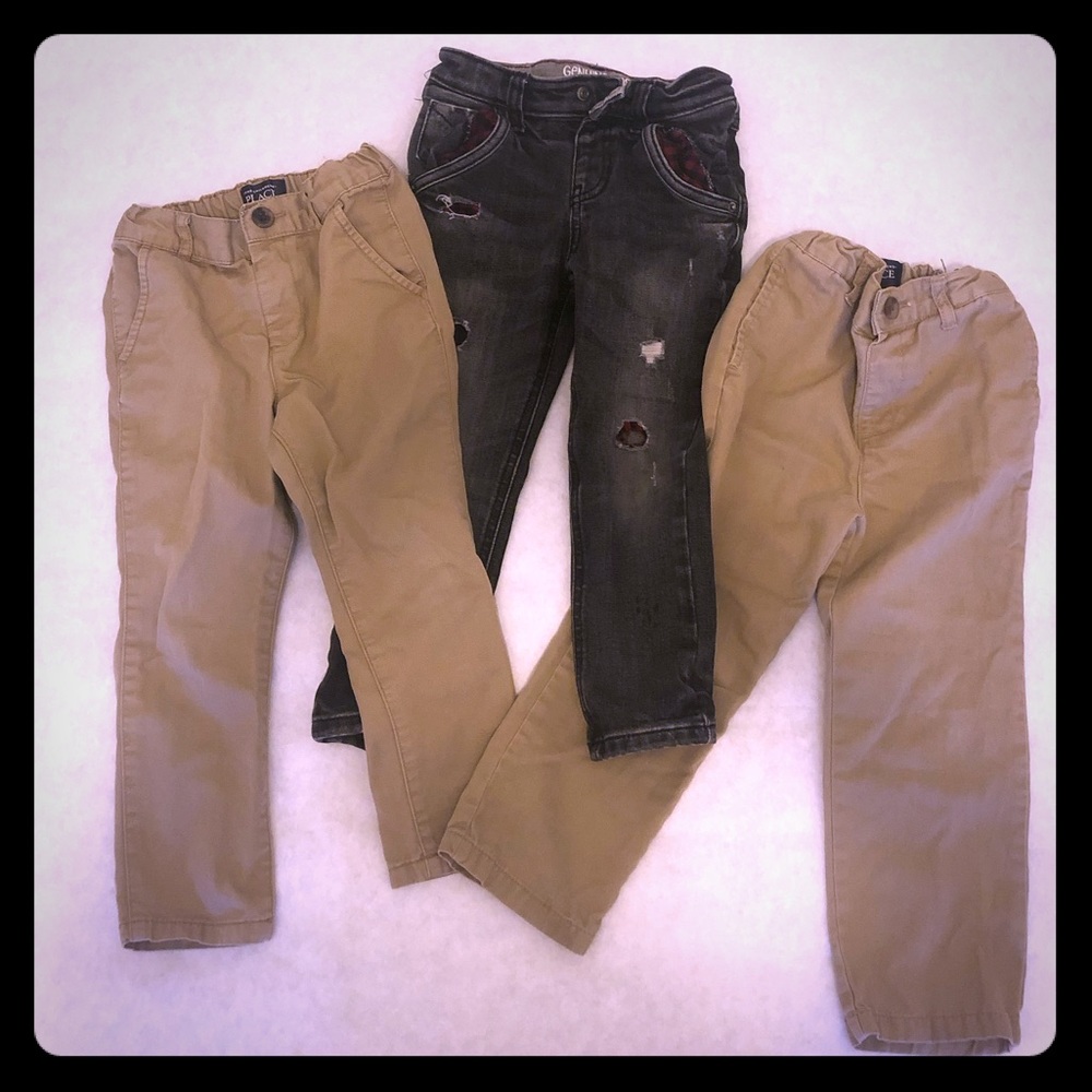 Toddler Boy Lot of 3 Pants size 4T EUC